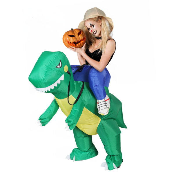 Fanno-Inflatable Dinosaur Costume for Adults Fun Halloween Party Fancy Dress Outfit