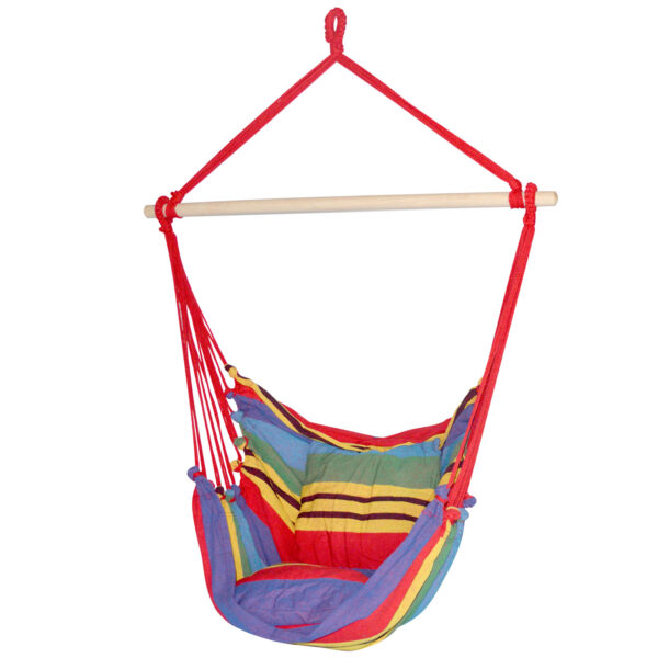 Fanno-Hammock Chair with Cushions for Outdoor Indoor Relaxation and Camping Use