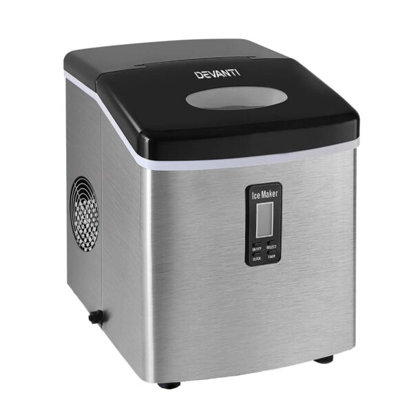 Fanno-Portable Ice Maker 3.2L Produces 15kg Daily 9 Cubes in 6-13 Minutes Compact Design