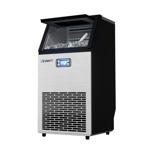 Fanno-Commercial Ice Maker Machine 45kg Daily Capacity Adjustable Thickness Self-Cleaning