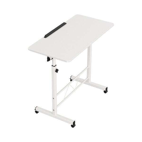 Fanno-Mobile Laptop Desk Adjustable Height Portable 360 Degree Tilting Surface White