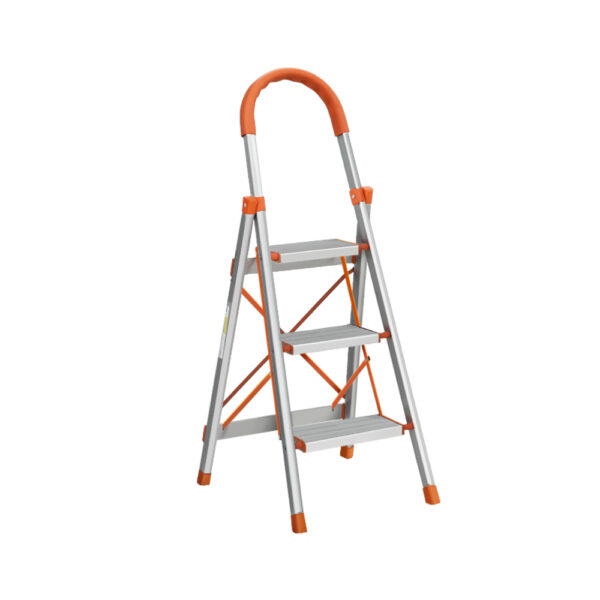 Fanno-Multi-Purpose Folding Step Ladder Lightweight Aluminium Non-Slip Safety Handle