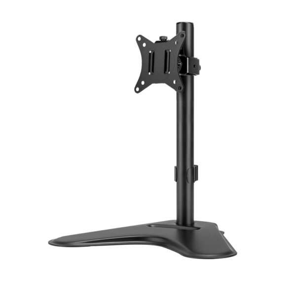 Fanno-Adjustable Single Monitor Arm Freestanding VESA Mount for 32 Inch Monitors