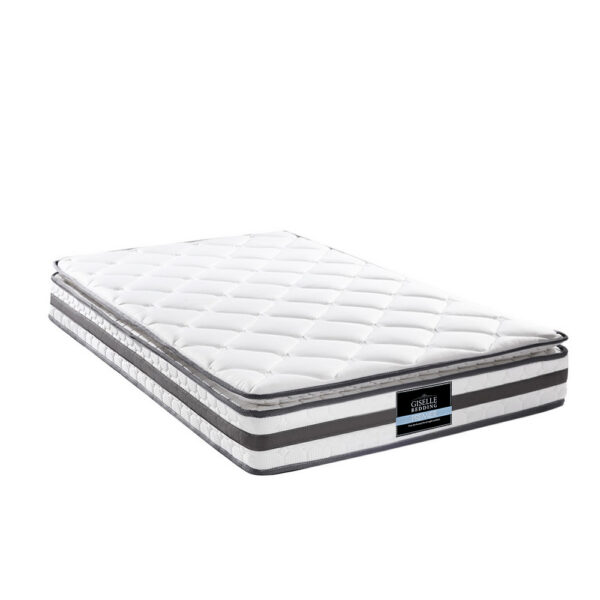 Fanno-Pillow Top Mattress King Single Medium Firm Bonnell Spring Hypoallergenic Comfort