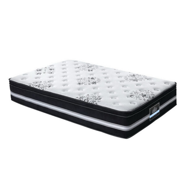 Fanno-Euro Top Mattress 34cm Thick Medium Firm Cool Gel Memory Foam King Single