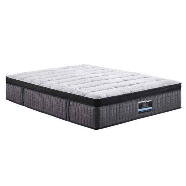 Fanno-Euro Top Mattress 34cm King Size 9 Zone Pocket Spring Medium Firm Hypoallergenic