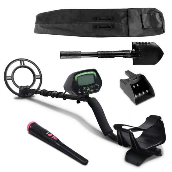 Fanno-Metal Detector Waterproof Pinpointer with Shovel for Treasure Hunting Outdoors