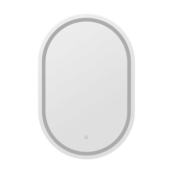 Fanno-LED Bathroom Mirror with Light 50X75CM Anti-Fog Oval Vanity Mirror Decor