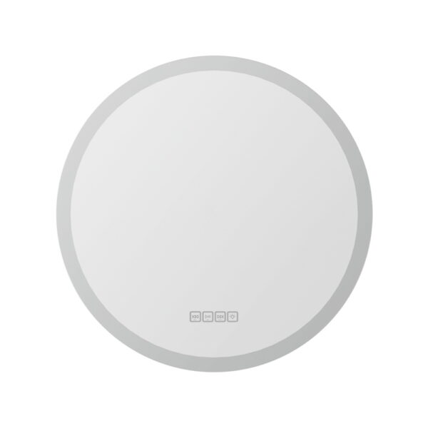 Fanno-LED Bathroom Mirror with Bluetooth Speaker and Touch Control 60CM Round Design