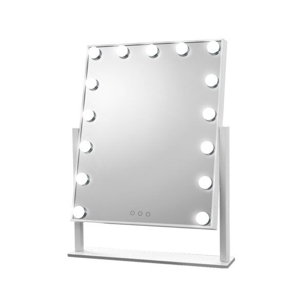 Fanno-Lighted Makeup Mirror 40x50cm Hollywood Vanity with Adjustable LED Lights