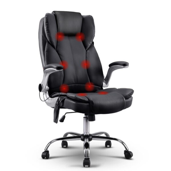 Fanno-Massage Office Chair with 8-Point Vibration and Remote Control for Comfort