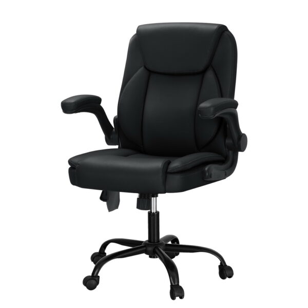 Fanno-Massage Office Chair with Vibration Massage Adjustable Height and Padded Armrests