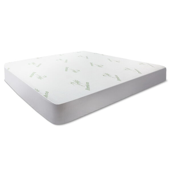 Fanno-Bamboo Fabric Mattress Protector Queen Water Resistant Anti-Bacterial Dust Mite Safe