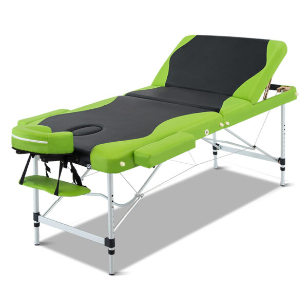 Fanno-Portable 75cm Aluminium 3-Fold Massage Table with Free Cover Set and Carry Bag