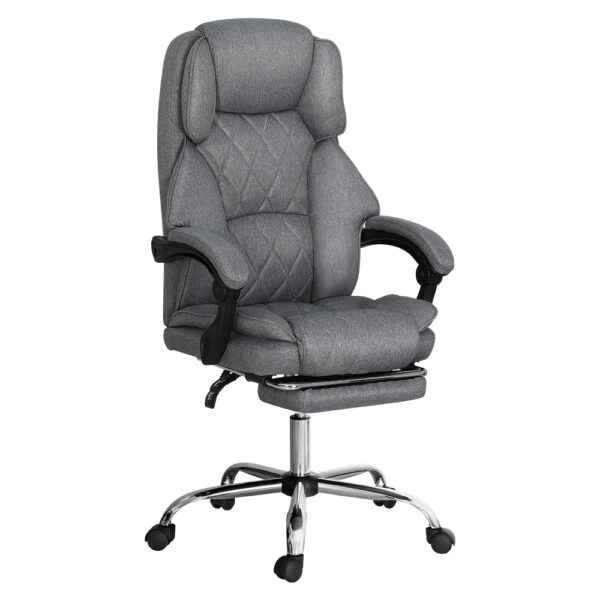 Fanno-Contemporary Office Chair with Footrest Adjustable Height and Recline Support