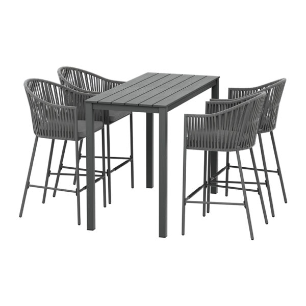 Fanno-4-Piece Outdoor Bar Set with Chairs and Table for Patio Dining and Relaxation