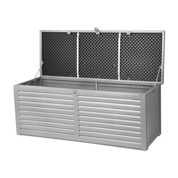 Fanno-Outdoor Storage Box 390L Weather Resistant Lockable Garden Bench for Tools and Toys