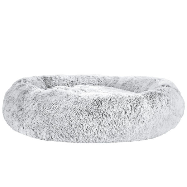 Fanno-Pet Bed Extra Large Soft Plush for Dogs and Cats 110cm Light Charcoal Color