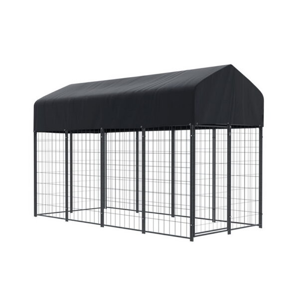 Fanno-Dog Kennel Extra Large House Outdoor Playpen Pet Puppy Metal Backyard