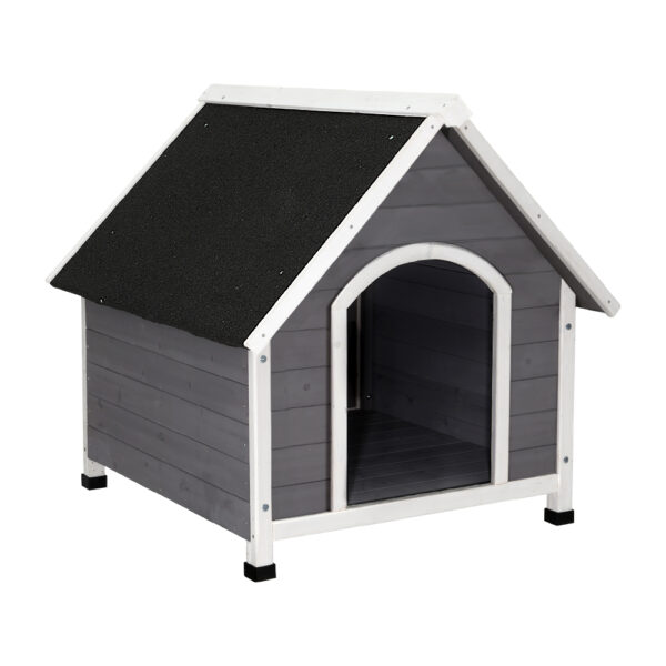 Fanno-Wooden Dog Kennel Large Outdoor Indoor Pet House Weatherproof Durable Fir Wood