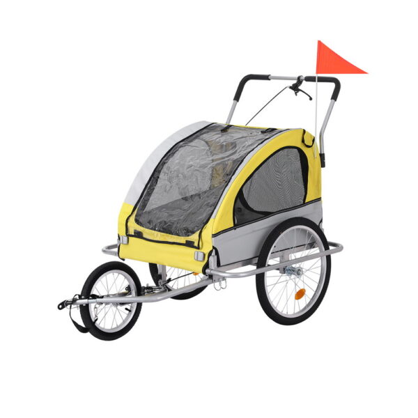 Fanno-Pet Bike Trailer for Dogs Collapsible Stroller with Safety Features and Comfort