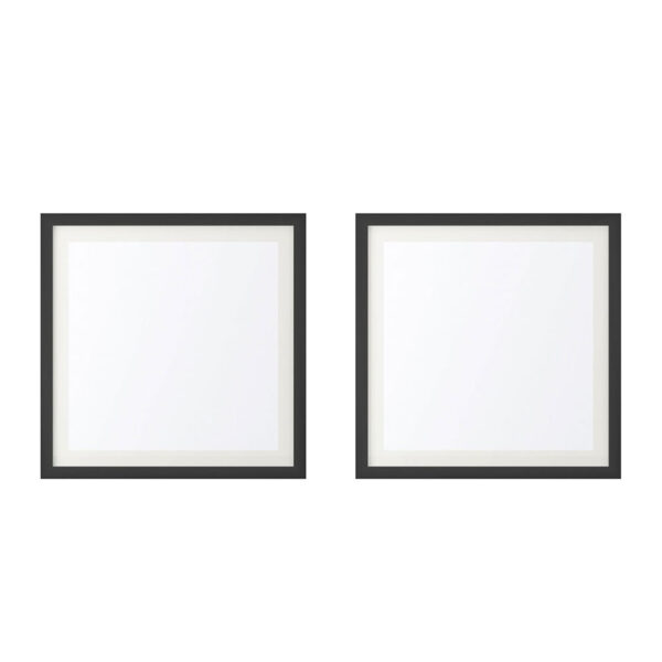 Fanno-Photo Frame Set 2PCS Black 16x16 inches MDF Wall Hanging Portrait Landscape