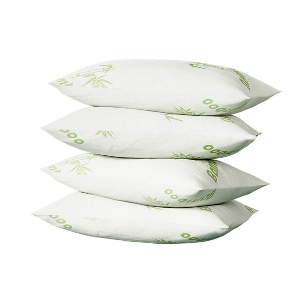 Fanno-4 Pack Bamboo Pillows Set for Side and Back Sleepers Comfortable and Soft