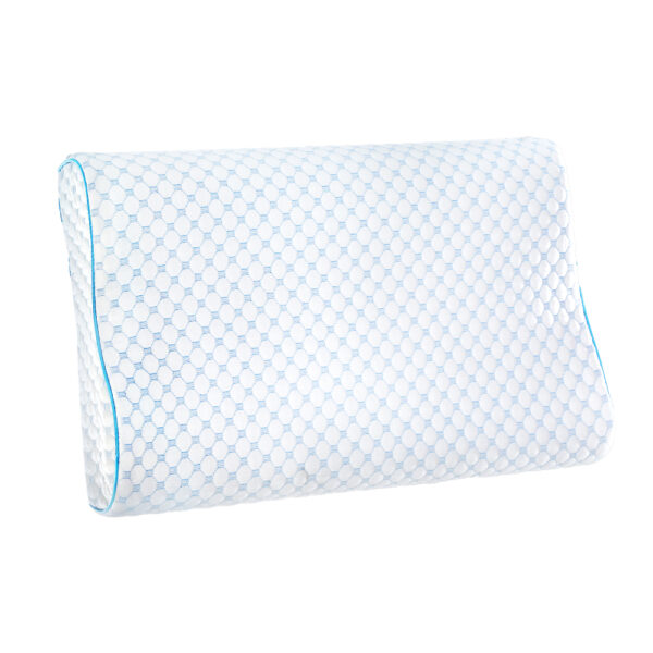 Fanno-Memory Foam Pillow with Cool Gel and Ice Silk Cover for Comfortable Sleep