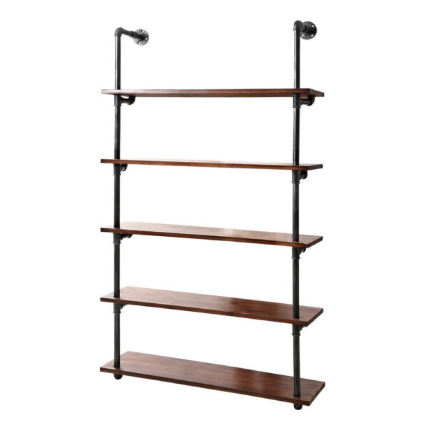 Fanno-5-Tier Industrial Pipe Shelf for Home Office Cafe Storage and Decor