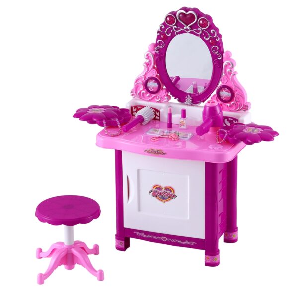 Fanno-Kids Vanity Set with Accessories Lighting Sound Features for Girls Playtime