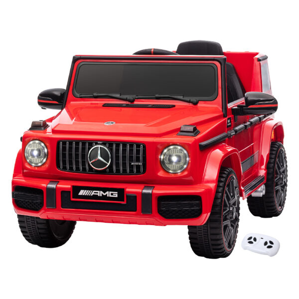 Fanno-Kids Electric Ride On Car Mercedes-Benz AMG G63 Remote Control Toy Red 3+ Years