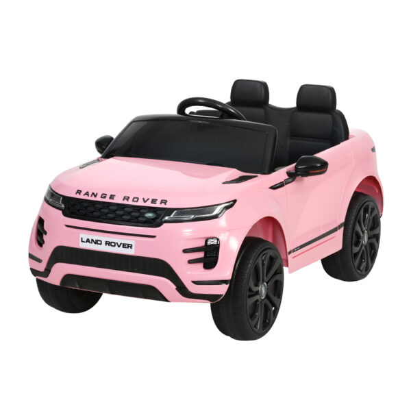 Fanno-Kids Electric Ride On Car Land Rover Evoque Remote Control 12V Battery Pink