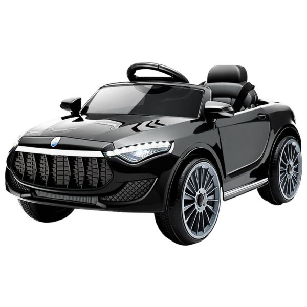 Fanno-Kids Electric Ride On Car with Remote Control Music Safety Seat Belt Black 12V