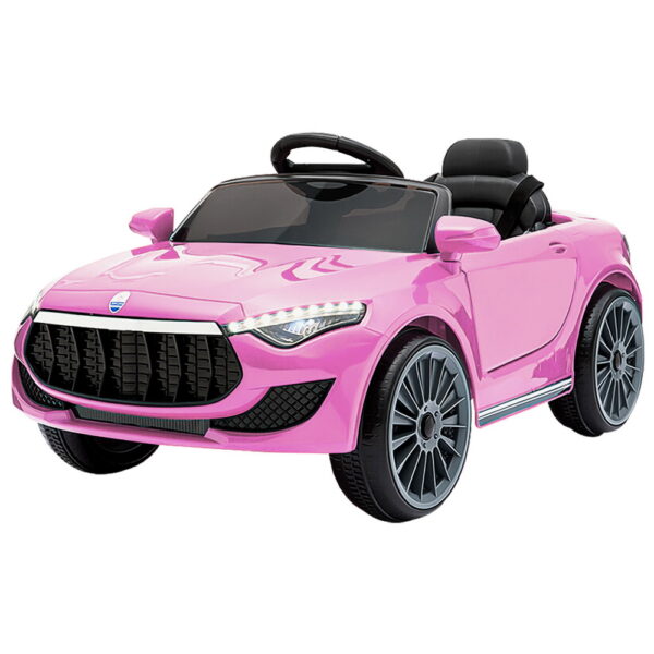 Fanno-Kids Electric Ride On Car with Remote Control Music Safety Seat Belt Pink 12V