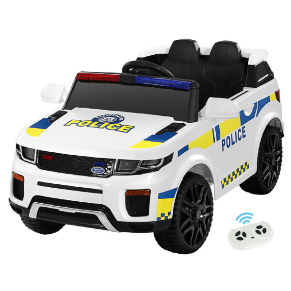 Fanno-Ride On Police Car for Kids Electric Toy with Remote Control and Safety Features