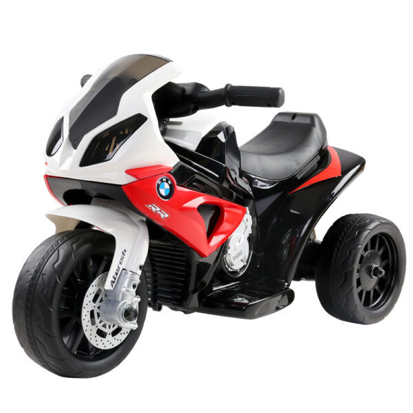 Fanno-Kids Electric Ride On Car BMW S1000RR Motorcycle with 3 Wheel Suspension Red