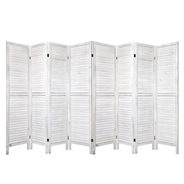 Fanno-Panel Divider Screen for Room Privacy and Space Organization 326x170cm White