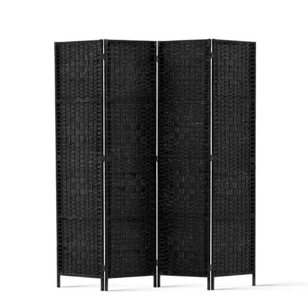 Fanno-4 Panel Room Divider Screen Natural Wood Eco-Friendly Foldable Privacy Partition