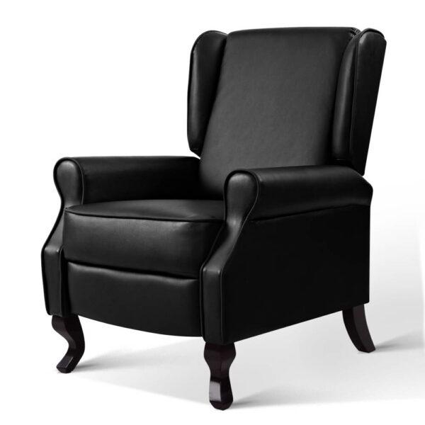 Fanno-Recliner Chair Adjustable Backrest PU Leather Comfortable Armchair for Home Theater