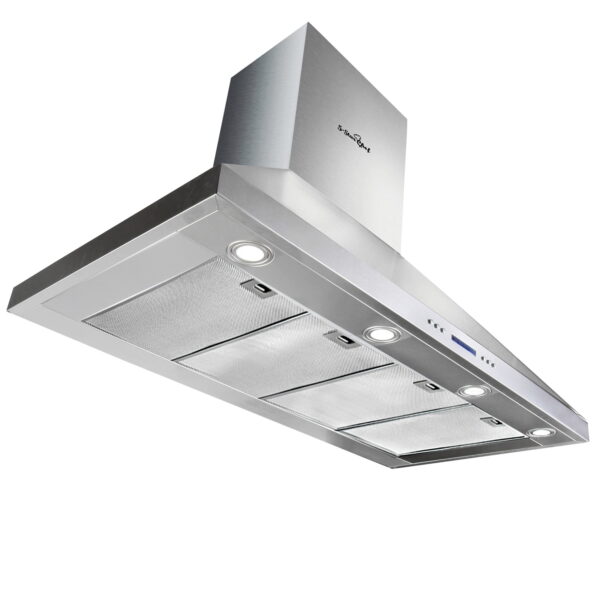 Fanno-1500mm Wall Mount Range Hood with 3000m3/hr Extraction and LED Lights