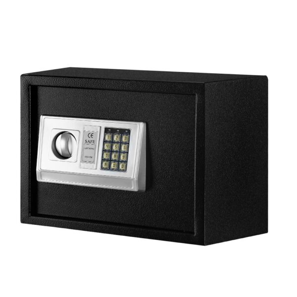 Fanno-Digital Safe Security Box for Home Office Cash Deposit 16L with Alarm and Key Access