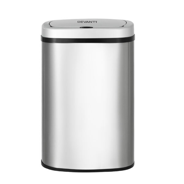 Fanno-Motion Sensor Bin 50L Stainless Steel Hands-Free Odour-Free Trash Can