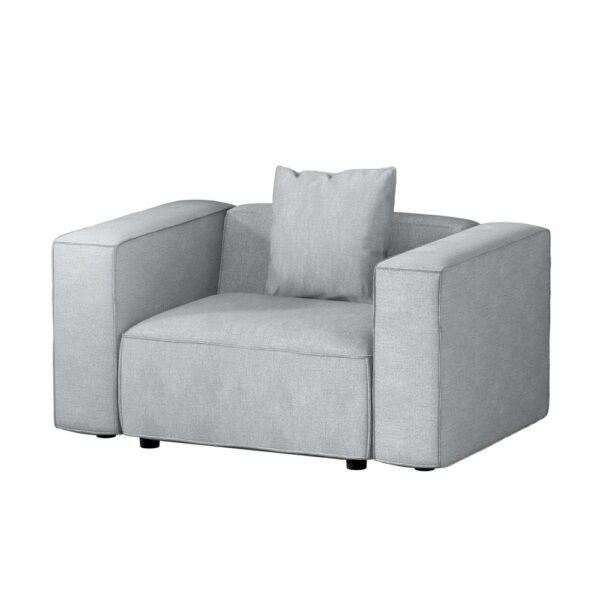 Fanno-Modern Armchair Soft Linen Upholstery High Resilience Foam Comfortable Seating