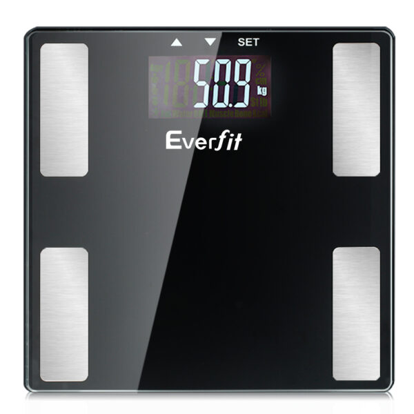 Fanno-Body Fat Scale for Weight Water BMI Muscle Monitor 180kg LCD Display 12 Users