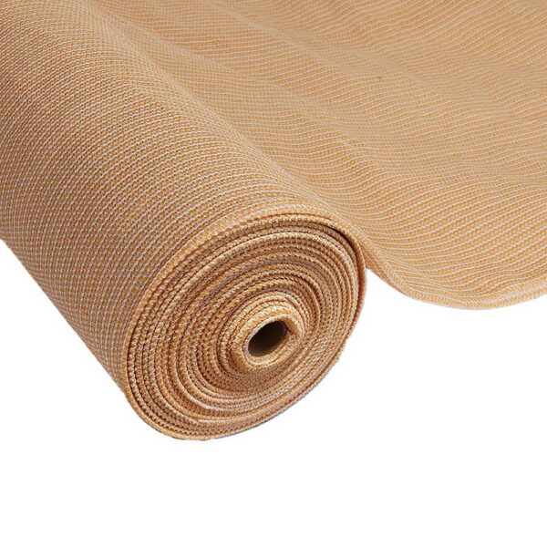 Fanno-Shade Cloth Roll 20m Sandstone UV Stabilized 50% Shade Block for Plants and Fencing