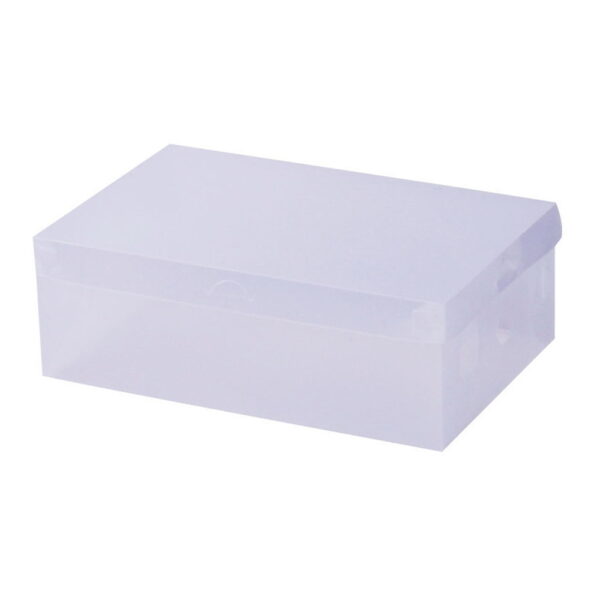 Fanno-Clear Portable Shoe Storage Boxes 40 Pack Stackable Organizers with Ventilation