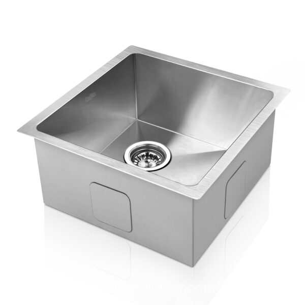 Fanno-Handmade Stainless Steel Sink 44x44cm Deep Bowl Scratch Proof Kitchen Basin