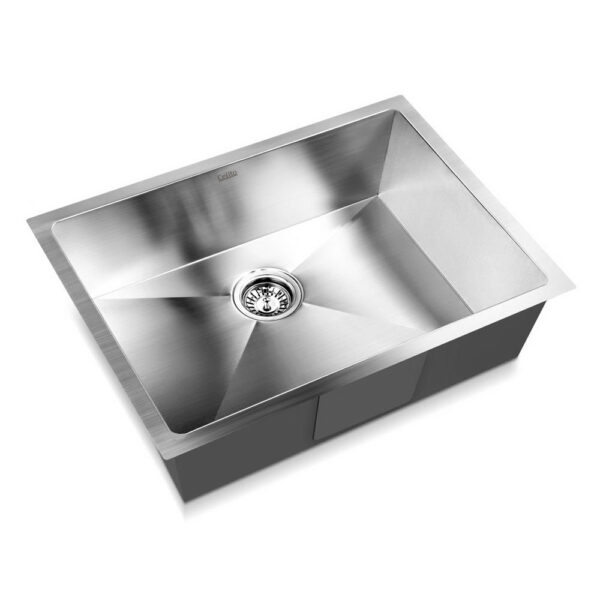 Fanno-Handmade Stainless Steel Kitchen Sink 60x45cm Deep Bowl Scratch Proof Noise Reducing