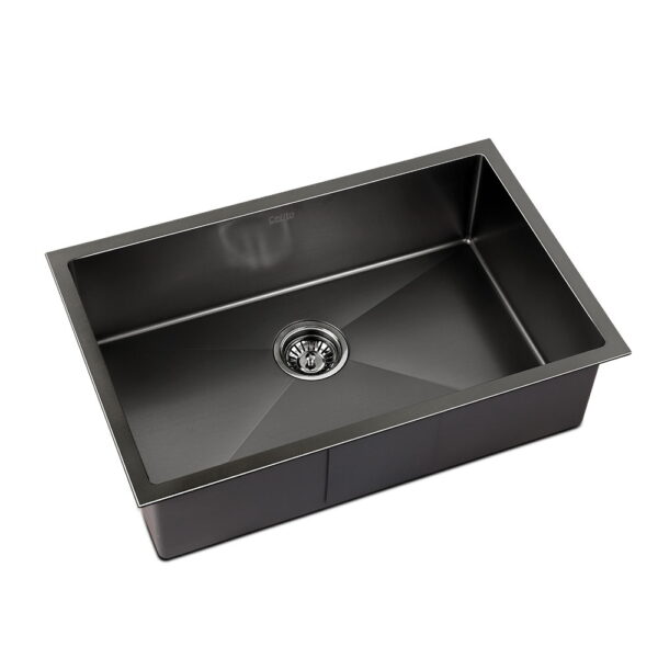 Fanno-Stainless Steel Kitchen Sink 70x45cm Heavy Duty Scratch Proof Single Bowl