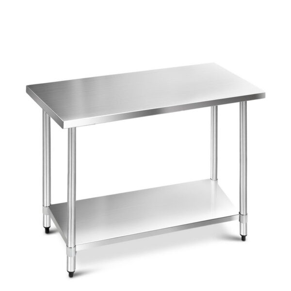 Fanno-304 Stainless Steel Work Bench Heavy Duty Adjustable Shelving for Home and Commercial Use